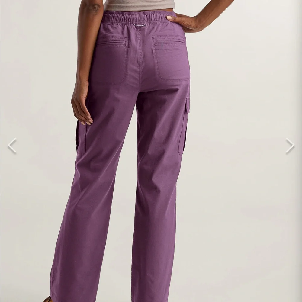 Title Nine Purple Cargo Jogger Pants - Picture 2 of 4